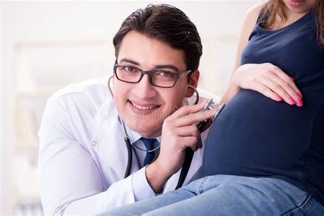 The Doctor Examining Pregnant Woman Patient Stock Photo Image Of