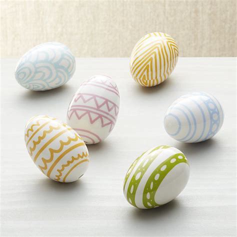 Crate And Barrel Easter Eggs Set Of 6 Easter Eggs Easter Crate And Barrel