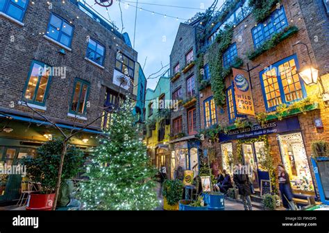 Neals Yard At Christmas Covent Garden London Uk Stock Photo 92055549