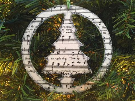 Christmas Music Ornament Sheet Music Ornament Christmas Tree Ornament