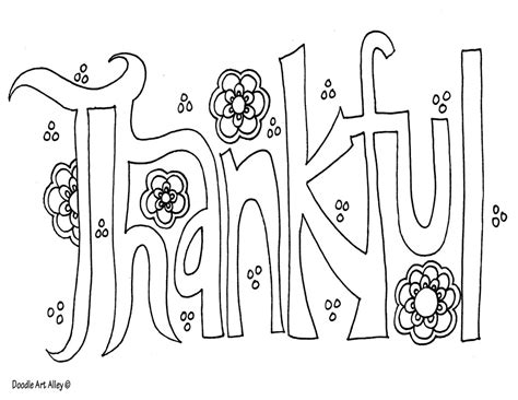 Being Thankful Pages Coloring Pages
