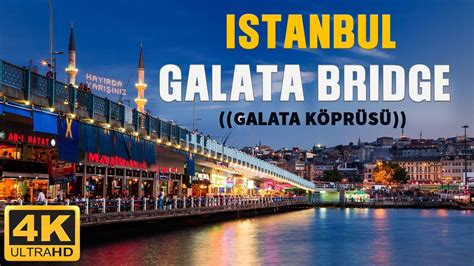Istanbul Walk Tour 🇹🇷 Galata Bridgegalata Köprüsü Turkey 4k Youtube