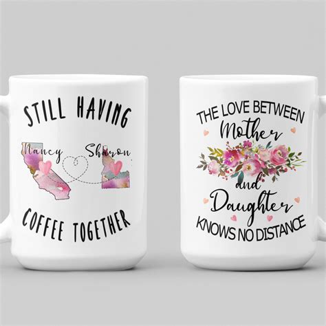 The Love Between Mother And Daughter Knows No Distance State Etsy