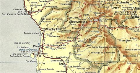 La Historia De Ica Mapa Vial De Ica AÑo 1975