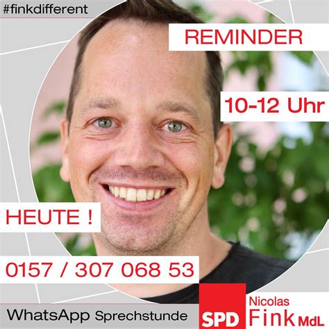 Nicolas Fink On Twitter Heute Nachher Jetzt Von 10 12 Uhr Meine Whatsapp