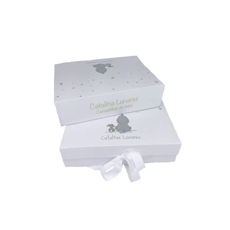 Caja Bebe Regalo Blanca