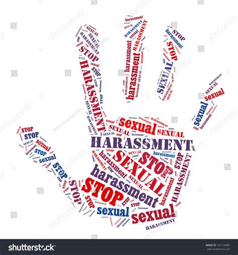Stop Sexual Harassment Sign Words Clouds Stock Illustration 121113985