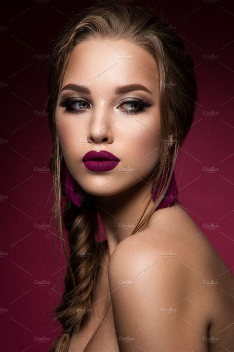 Make Up Glamour Portrait Of Containing Makeup Beautiful And Model