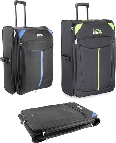 Lightweight Folding Trolley Suitcase Check In Foldaway Luggage Amazon