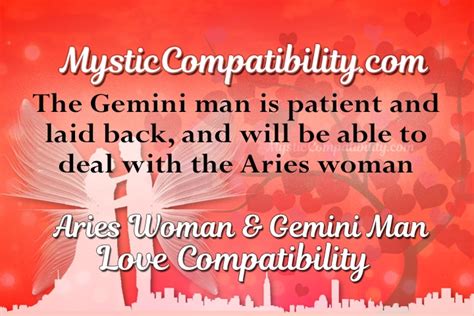 Aries Woman Gemini Man Compatibility Mystic Compatibility