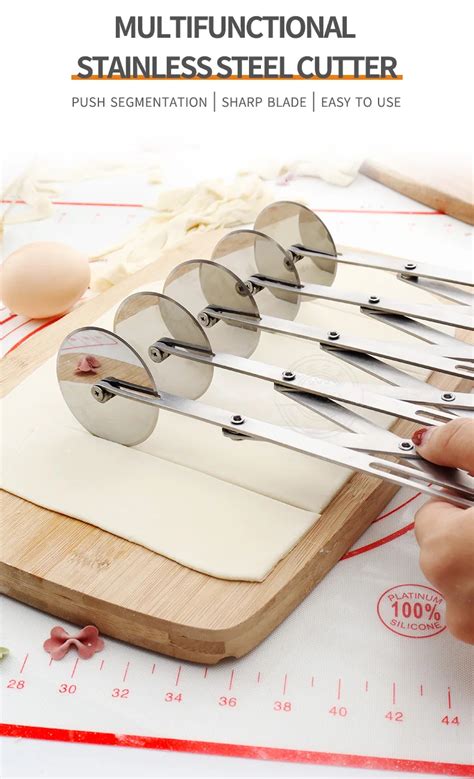 Stainless Steel Pastry Cutter Expandable Dough Divider Dough Cutter