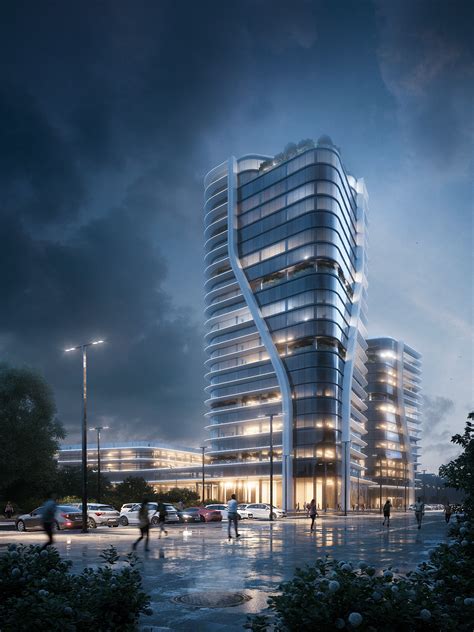 Architecture Archviz Bim Concept Design Exterior Minsk Multifunctional
