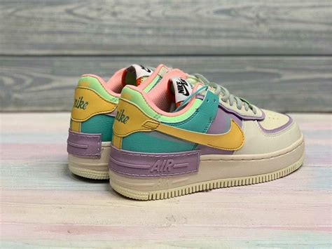 This sneaker reflects this ethos in its design with double the swoosh, double the height and double the force. nike air force 1 shadow pastel multi CI0919_101 ...