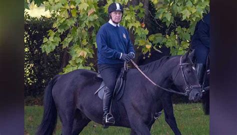 Prince Andrew Enjoys Horse Riding In Windsor Amid Fear Of Being Kicked