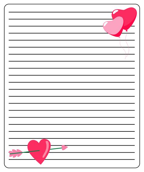 Free Printable Valentine Writing Paper