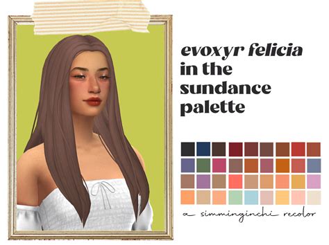 Evoxyr‘s New Felicia Hair Recolored In The Sundance Palette Hair