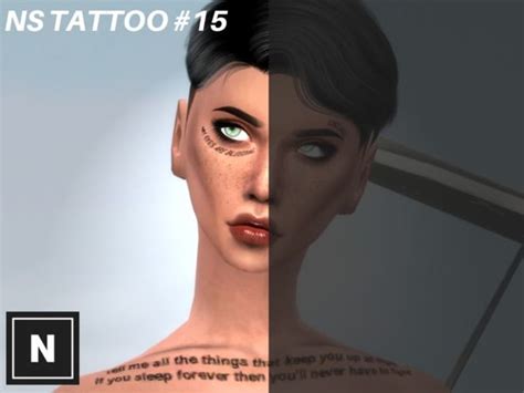 Networksims Ns Tattoo Set 2 Quote Set 2 Tattoo Set Sims