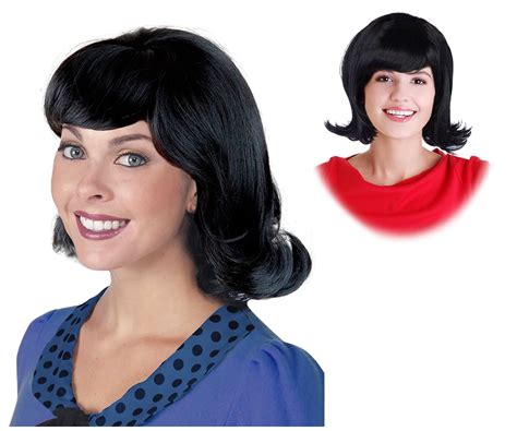 Black 60s Flip Wig Ideal For A Lucy Van Pelt Costume Wig From Peanuts