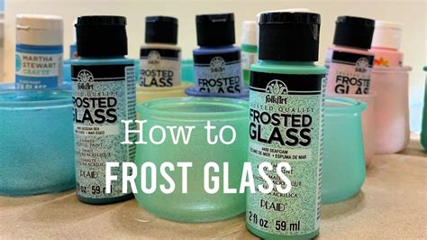Frost Glass Or Wine Glasses For Painting Youtube