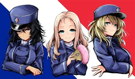 Andou Oshida And Marie Girls Und Panzer Drawn By Harino646 Danbooru