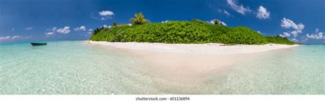 Beautiful Panoramic View Maldive Island Stock Photo 600923129