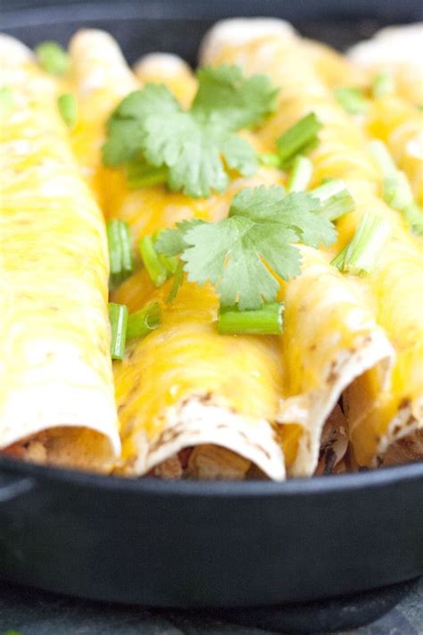 These Simple And Delicious One Pot Cheesy Chicken Enchiladas Are The