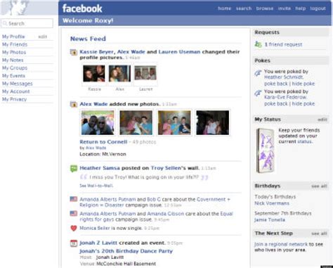 Facebook News Feed Timeline A Look At Changes Through The Years Huffpost