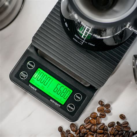 Ratio Coffee Scale With Timer Black Icosa Brewhouse Touch Of Modern