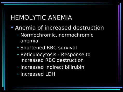 Hemolytic Anemia Ppt Presentation