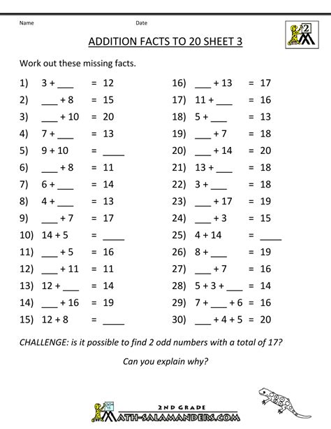 Our downloadable and printable calculus worksheets cover a variety of calculus topics including limits, derivatives, integrals, and more. Math Addition Facts to 20+20