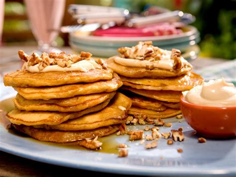 More images for food network mac and cheese bobby flay » Carrot Cake Pancakes with Maple-Cream Cheese Drizzle and ...