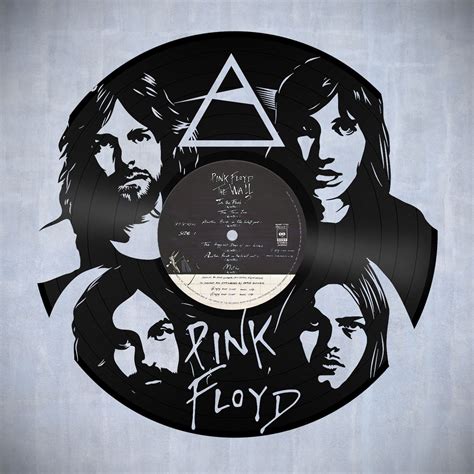 bedroom wall decor pink floyd art wall decor idea vinyl record art anniversary t kitchen