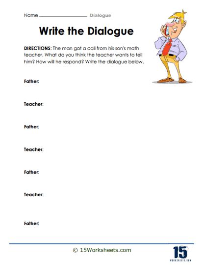 Dialogue Worksheets 15