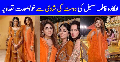 Actress Fatima Sohail At The Wedding Of Her Friend