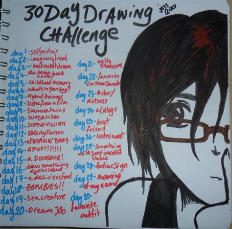 30 Day Drawing Challenge By Airusama On Deviantart
