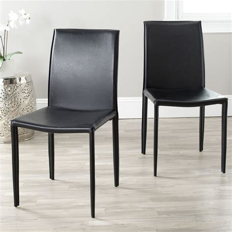 Safavieh Karna Faux Leather Dining Chair Set Of 2 Bed Bath And Beyond