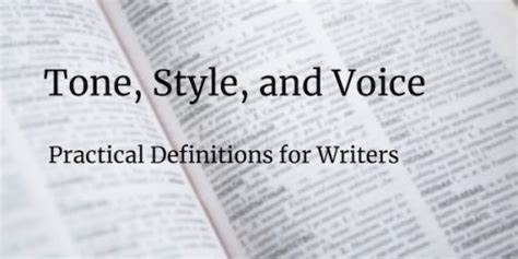 How To Talk About Tone Style And Voice In Writing