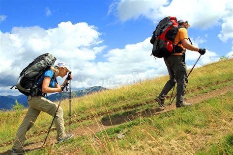 Summer Hiking In The Mountains Stock Photo Image Of Hawaii Friends