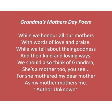 Mothers Day Poems For Grandmothers That Make Them Cry Mothers Day