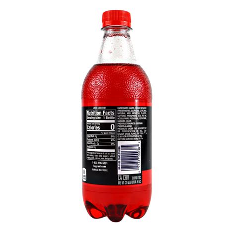 Big Red Zero Sugar Soda 24 Pack 20 Oz Bottle Louisiana Pantry