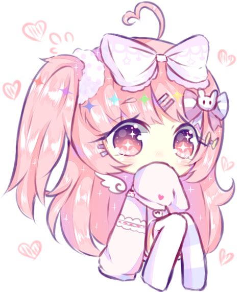 At Mufflins By Seraphy Chan Cute Anime Chibi Chibi Girl Drawings