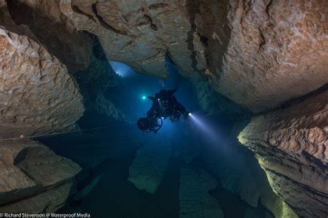 Cave Diving In France Underwater Filming By Rich Stevenson