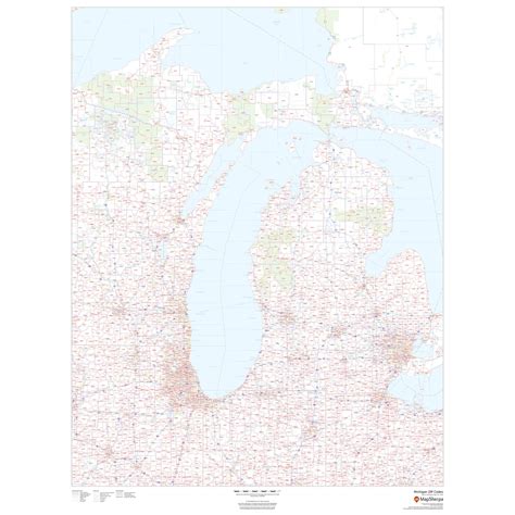 Michigan Zip Code Map By Map Sherpa The Map Shop