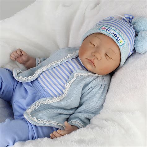 Realistic Reborn Baby Dolls 22 Lifelike Vinyl Silicone Newborn Boy