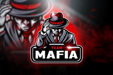 Mafia Team Mascot And Esport Logo Design