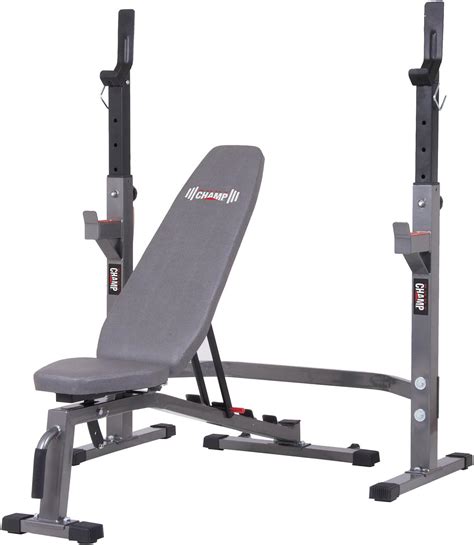 Body Champ Two Piece Set Olympic Weight Bench With Squat Rack Pro3900