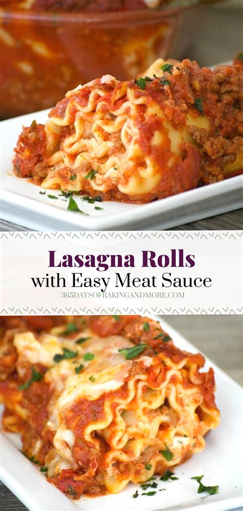 These Lasagna Rolls With Meat Sauce Will Change Up Your Lasagna Night