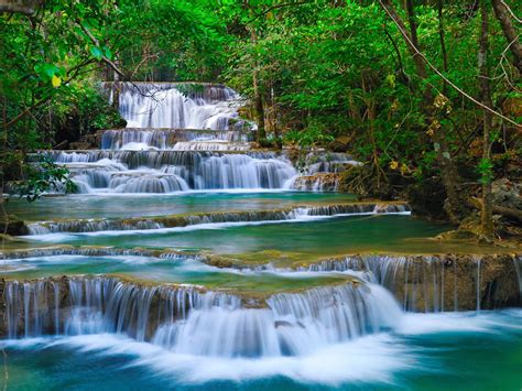 tropical-cascade-waterfall-in-kanchanaburi-thailand-nature-forest-green