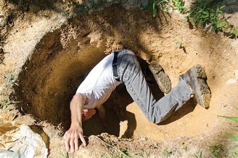 Man In The Hole Sears Has Found What He Was Digging For Water