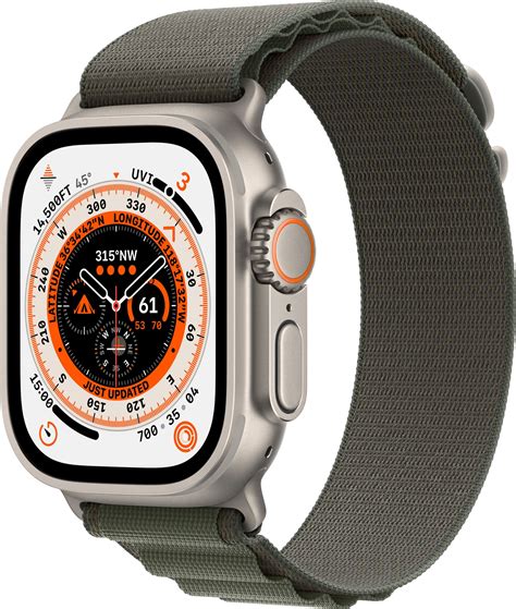 Apple Watch Ultra 49mm GPS CEL Titanium L Green Alpine Loop